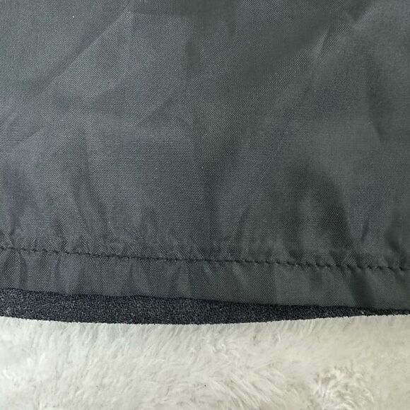 Kasper 10 Skirt Suit Set Charcoal Gray Wrap Front Fur Trim Jacket & Pencil Skirt - Picture 10 of 13